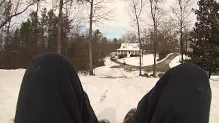 Caleb and Carla on the Sled!
