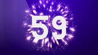 Greeting happy new year 2023, 60 sec countdowns