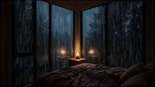 Dark Woodland Rain at Night 🌙 Calming Nature ASMR for Deep Sleep & Relaxation