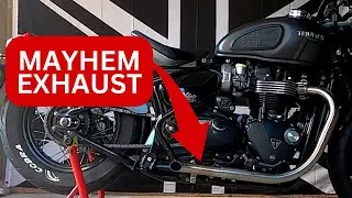 From Loud to LOUDEST! Mayhem pipes and Xpipe decat VS Triumph Bobber stock exhaust. Before and After