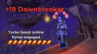 +19 Dawnbreaker Fire Mage World First | Riding Turbo Boost to a free key