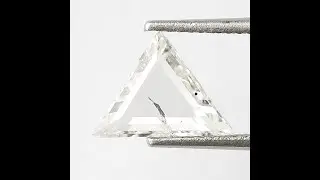 0.98 CT Triangle Rose Cut Diamond: 8mm H/SI Loose Diamond