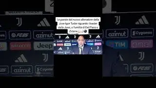 Il nuovo allenatore della Juve Igor Tudor riguardo i leader e l'umilt&agrave; di Del Piero e Zidane💪🏻⚪️⚫️