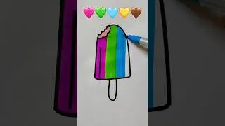 🩷💚🩵💛🤎 Satisfying creative art #draw #colors #brush #video #art #creative #youtube #shorts #viral