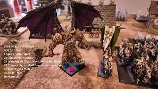 Warriors of Chaos Vs. Tomb Kings 2500 pts Battleline