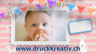 Druck Kreativ - Geburtskarten direkt online gestalten