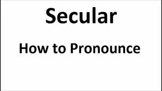 How to pronounce Secular||How to say Secular||Secular Pronunciation||ABDictionary