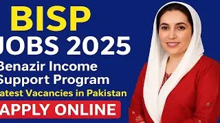 BISP Jobs 2025 | Benazir Income Support Program Latest Vacancies in Pakistan | Apply Online&rdquo;
