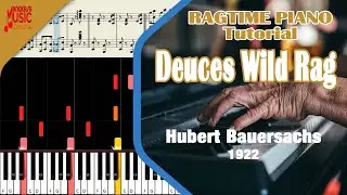 Deuces Wild Rag [Hubert Bauersachs] | Ragtime Piano Tutorial