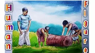 @sagardasart687 #HumanFigure #watercolor  #painting || How to paint Human figure with Watercolor