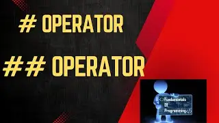 # Operator|## Operator|Conditional Compilation|C programming|C++|Tech&CsDepartment