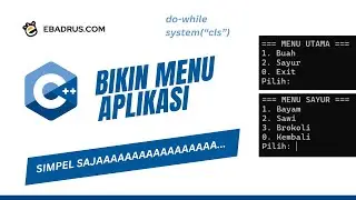 How to Create a C++ Console Application Menu (do-while + system(