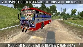🔥🔥UPCOMING MODIFIED NEW KSRTC EICHER BS4 AZAD BUILD BUS MOD RELEASED FOR BUSSID🔥🔥