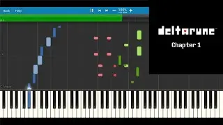 DELTARUNE Chapter 1 OST - Lancer (Synthesia Piano Tutorial)