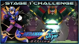 Mega Man X DiVE Offline - Stage 1 Challenge - Ultimate Armor X Gameplay - No Commentary