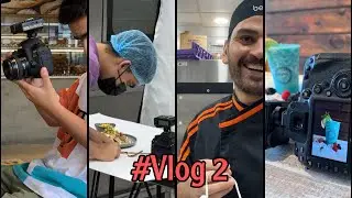 كواليس جلسة تصوير منيو مطعم بي #vlog2 سانوس + يانا بيكري 📸🎬