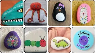 very easy stone painting ideas for kids#pebbles art #stoneart #rockart