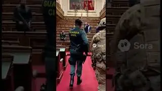 La guardia civil y el ej&eacute;rcito entra al Congreso de los Diputados y realiza detenciones al gobierno