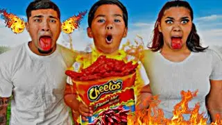 The Trench Family | Last Person to Stop Eating Spicy Food Wins