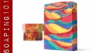 Rainbow Mica in Cold Process Soap   S2W28