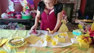 CENTROS DE MESA ESTILO BELLA Y LA BESTIA/BEAUTY AND THE BEAST..