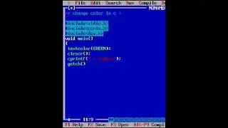 How to change text color in c language 