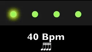40 BPM - Metronome 4/4 16th Notes / Semicorchea