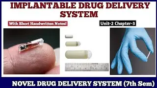 Implantable Drug Delivery System | Osmotic pump | Novel Drug Delivery System 7th sem