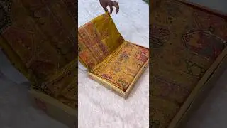 A very beautiful pure pasmina silk yellow colour Sarees #youtube #saree #instagram #shorts #new