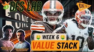 🎯 Week 6 DraftKings Value STACK | Jam In Puka Nacua | $50 Single-Entry On DraftKings | Browns Stack