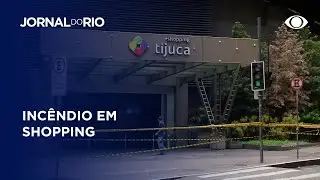 Pol&iacute;cia civil faz nova per&iacute;cia no shopping tijuca para apurar onde fogo come&ccedil;ou