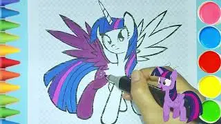 Coloring Twilight Sparkle from My Little Pony &ndash; Smart and Beautiful Pony! 🦄📚🎨