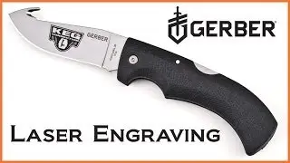 Gerber Gator Folding Gut Hook - Laser engraving for Keg Connection