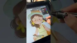 Digital Illustration in Photoshop &ndash; Drawing a Girl in a Summer Outfit 🌞 #digitalworks