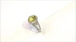 Oval Heliodor Ring