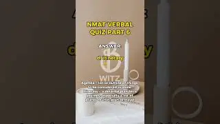 NMAT VERBAL QUIZ PART 6 #nmat #nmatreview #nmattips  #medschoolph