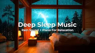 Fast Sleep Solution 🌙 Rain & Piano Music for Deep Relaxation and Calm Rest in 30 Minutes Tonight