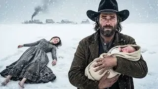 Bebê chorava na neve e a morte era iminente: A escolha do caubói salvou a mãe e o filho!