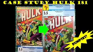 Невероятный Халк 181 CGC 3.5, комикс, трещина, чистка, удаление пятен, отбеливание, прессование и повторная отправка