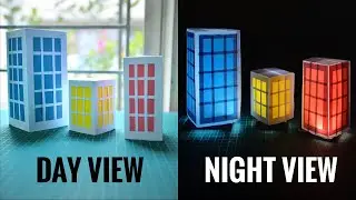 How to Make Paper Building/ Paper house making/ Easy Paper Craft