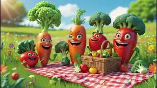 Talking Veggie Picnic | Fun & Healthy Song for Kids