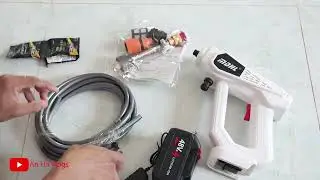 Review Máy Rửa Xe Không Dây MDHL 300W – Nhỏ Gọn Mạnh Mẽ, Dễ Dùng | An Hồ Vlogs
