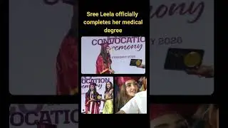 Sree Leela Officially Completes Her Medical Degree | Actress Turns Doctor 🎓✨