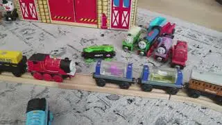 Thomas & Friends HUGE Train Track Race Challenge (Mystery Surprise)