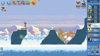 Angry Birds Friends Winter Tournament 2 week 30 level 6 no power up 133,590 highscore
