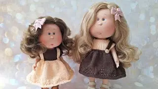Обзор на куклу Little Mia от Nines D'onil 23 см. Обувь для мини Миячек.