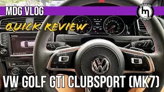Volkswagen Golf GTI ClubSport MK7 2016 | MDG Quick Review #vw #golfgti #clubsport #golf #gti #dsg