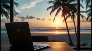 🌅 Tropical Lo-fi • Chill Beats to Study & Relax (1 Hour)