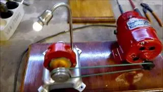 Jensen 15 AC Generator for Steam Engine - Glowlamp versus LED