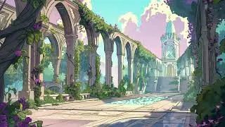 Lyrical fantasy music for Inspiration - Animated background - Elven city